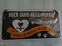 Dekoschild, Metallschild, für Hunde Liebhaber, Trinkflasche- neu Dortmund - Nette Vorschau