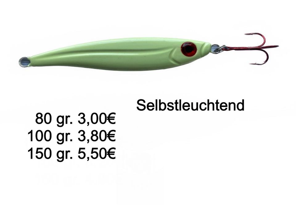 Pilker, Speedpilker, UV,von  80-300gr. Norwegen Angeln in Delmenhorst