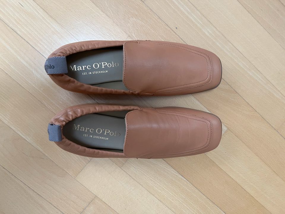 Marc O‘Polo Loafer Slipper Farbe Cognac Gr. 42 - NEU in Alfter