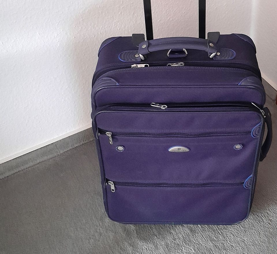 Samsonite Trolley Koffer blau Weichgepäck in München