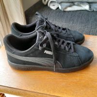 Puma Sneakers Leder in schwarz, Gr 42, Softfoam Bayern - Langweid am Lech Vorschau