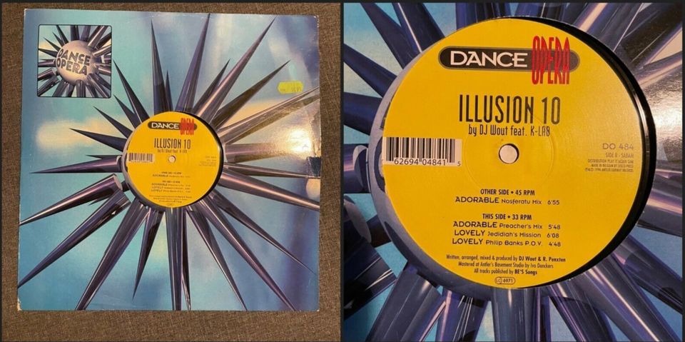 Illusion 10 By DJ Wout feat K-Lab-Adorable/Lovely 12"Vinyl Trance in Zörbig