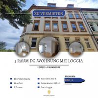 helle 3 Zimmer Dachgeschosswohnung mit 86m² und sonniger Dachloggia Leipzig - Paunsdorf Vorschau