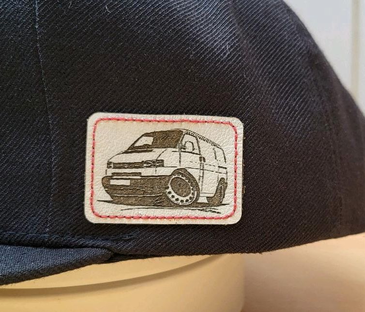 Basecap VW T4 Bulli Transporter Cap mit Lederpatch handarbeit in Neustadt a.d.Donau