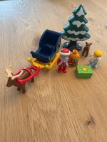 Playmobil 1.2.3 Weihnachtsmann mit Rentierschlitten Bayern - Schönwald Oberfr. Vorschau