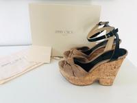 Jimmy Choo Sandale Wedges Kork beige Plateau Gr 38,5 statt 425 eu Baden-Württemberg - Gerlingen Vorschau