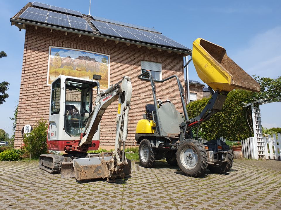 MIETE - "Minibagger | Dumper" Baggerarbeiten Erdarbeiten Garten in Swisttal