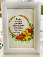 Bild mit Blüten und mit einen Spruch von Albert Einstein Thüringen - Ohrdruf Vorschau