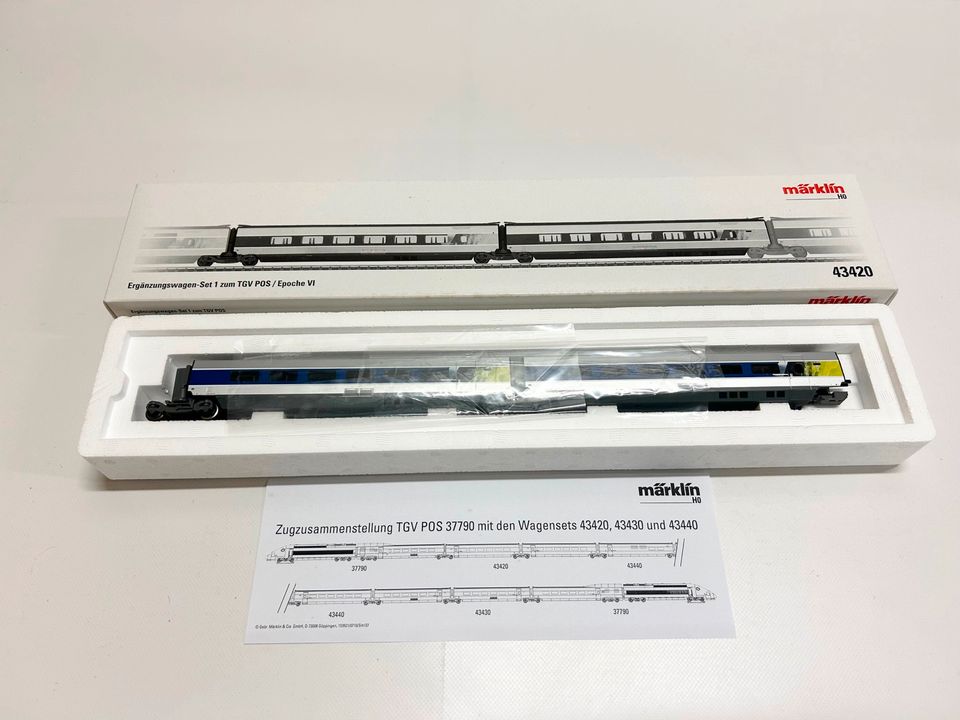 Märklin 43420, 43440, 43430 TGV Ergänzungs-Set, H0, OVP in Singen