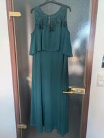 dunkelgrünes Kleid Größe 46 mit Spitze Sachsen - Limbach-Oberfrohna Vorschau