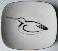 Zierteller - Zierschale - Keramik - Kranich - Handbemalt Niedersachsen - Zeven Vorschau