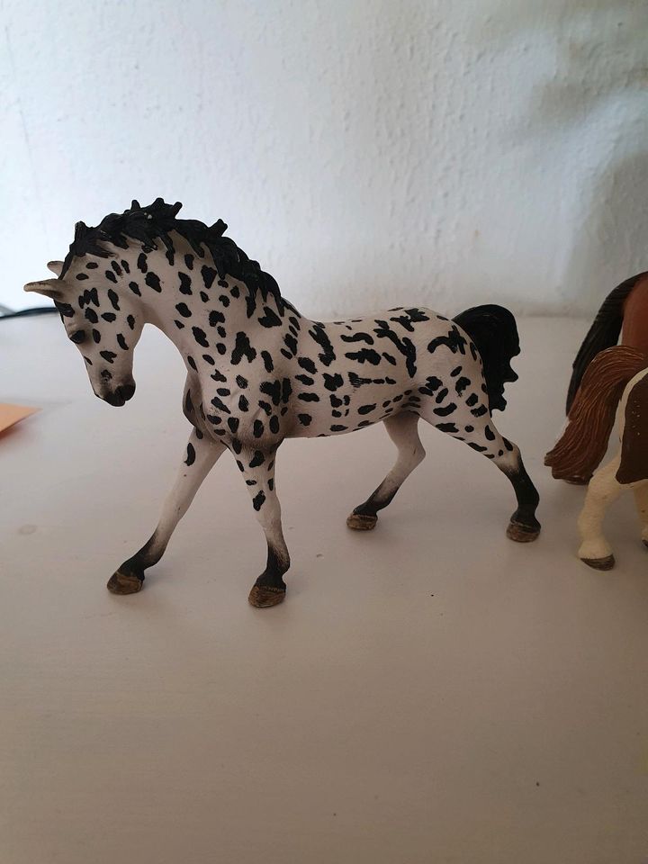 7 Schleich Pferde, bespielt in Lehrte