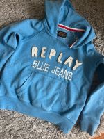 Replay Blue Jeans Kapuzenpulli Pullover Hoodie Sweat 116 Nordrhein-Westfalen - Netphen Vorschau