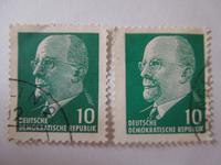 Briefmarken  DDR  Walter Ulbricht 10 Pfennig gestempelt Saarland - Wallerfangen Vorschau