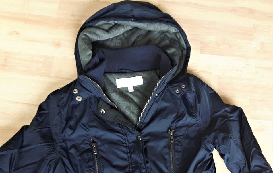 Jacke Langjacke Übergangsjacke Blau von Gharani Strok London Gr.S in Leimen