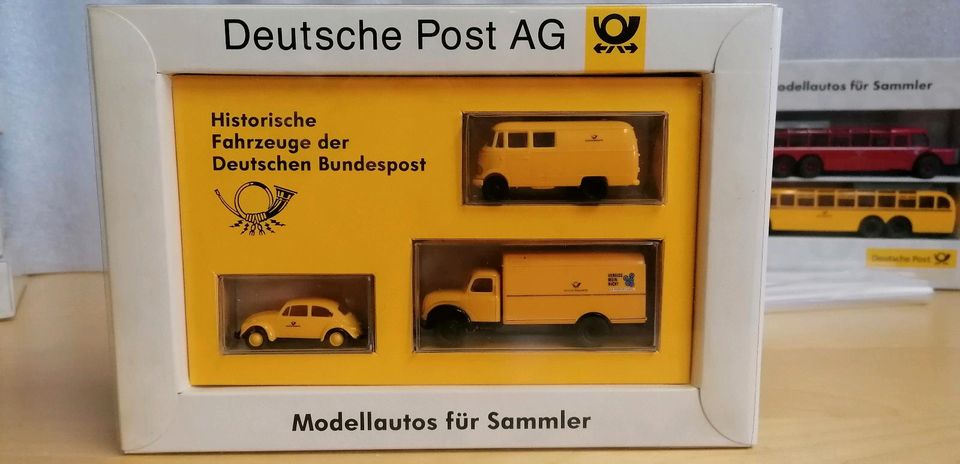 Brekina Automodell Sets 1/87 Deutsche Post in Laer