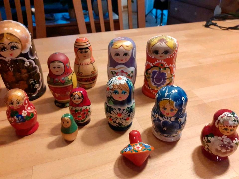 Matroschka Sammlung, russische Puppen, Babuschka,Holzpuppen, Deko in Wadern
