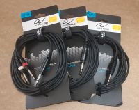 3 Kabel: 1x Klinke (m, symm.) - 2x Klinke (m, asymm.) Berlin - Hellersdorf Vorschau