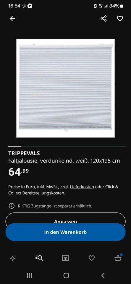 Fenster Rollo Ikea Trippevals in Dortmund