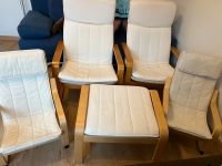 4 Ikea-Stühle und ein Hocker Sachsen - Rippien Vorschau