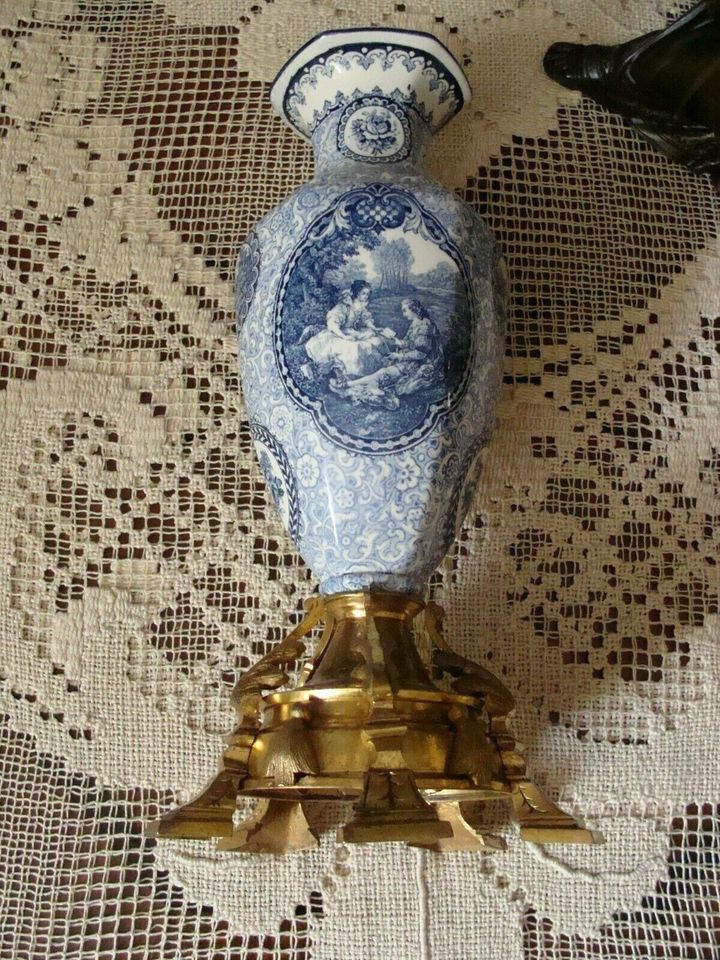 Aufsatz Vase Historismus Bronze Gründerzeit 1880 Sevres Mehlem in Markranstädt