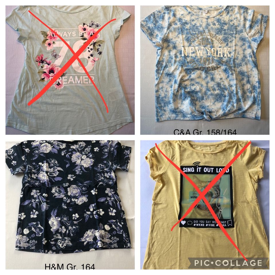 Mädchen Shirts Gr. 158/164 Esprit, H&M, C&A in Leverkusen