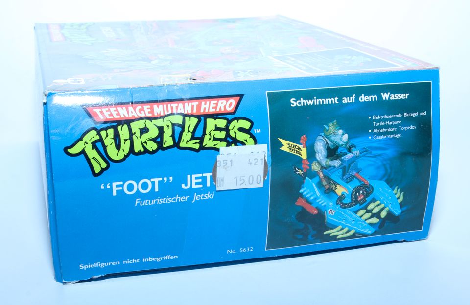 TURTLES Vintage Teenage Mutant Ninja Turtles Footski + Box, 1989! in Obernburg