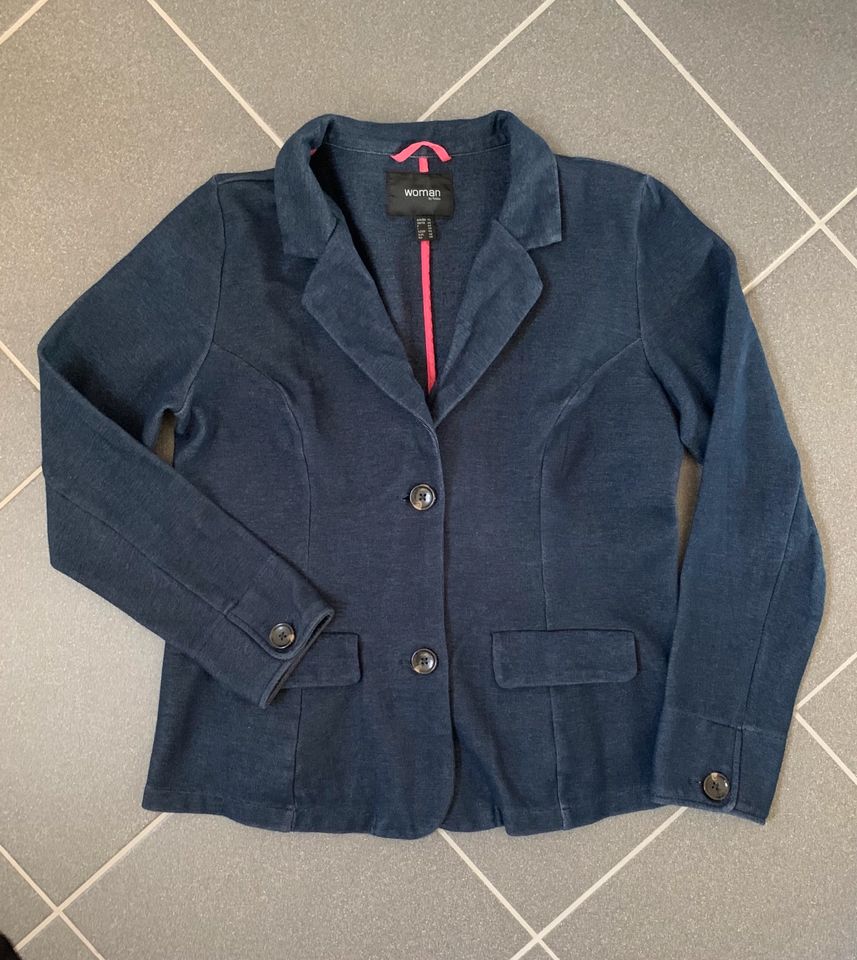 •• Sweatshirt-Blazer •• 40/42 •• Blau •• 85% Baumwolle •• in Wilhelmshaven