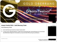 Greator Festival 2024 / Gold-Oberrang-Ticket + Übersetzungsgerät Saarland - Dillingen (Saar) Vorschau