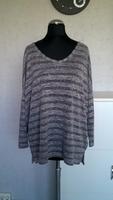 Pulli Strickpulli Oversize grau meliert gestreift Gr. XS Yessica Brandenburg - Neustadt (Dosse) Vorschau