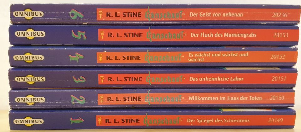 R.L. Stine - Gänsehaut Band 1-6 Erstauflagen / Paketpreis in Bielefeld