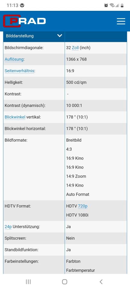 Panasonic Viera Full HD TX-32LX85F in Berlin