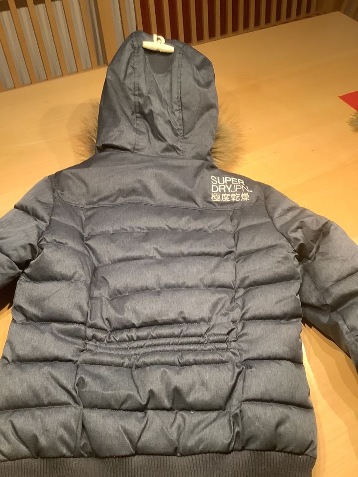 SuperDry Winter Jacke grau S in Türkheim