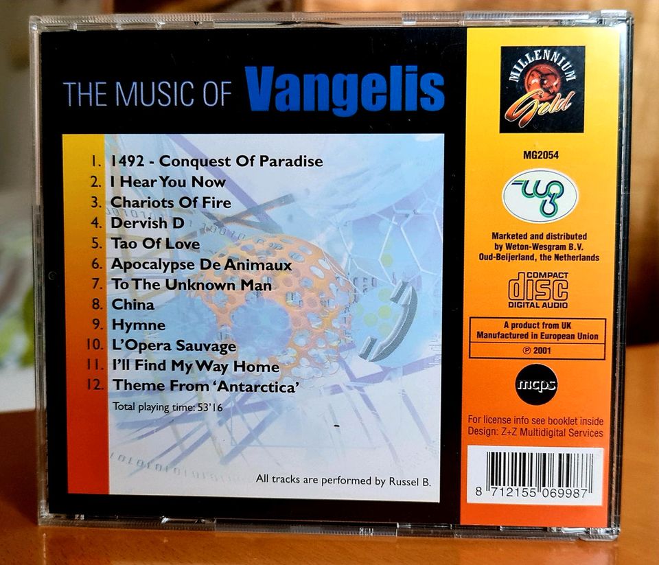 CD - The music of Vangelis - 1492 Conquest of Paradise in Lübeck