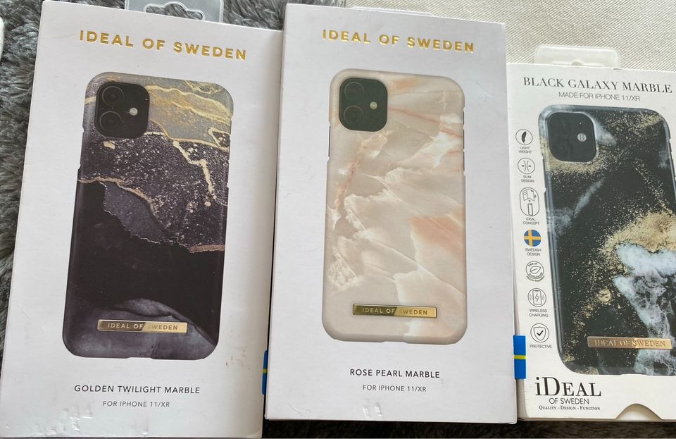 Ideal of Sweden Handyhülle Hülle case iPhone 11 XR Marble Halter in Eching (Kr Freising)