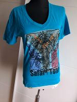 Manguun Shirt Top Oberteil Safari Tshirt M 38 blau Duisburg - Walsum Vorschau