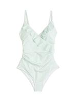 H&M Shaping-Badeanzug Grün/Weiß 40 L Sachsen - Grimma Vorschau