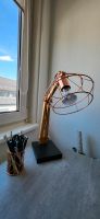 Lampe Tischlampe verstellbar Kupfer Holz geometrisch Stuttgart - Möhringen Vorschau
