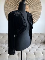 FLAMENCO Edler Schwarzer Samt Bolero Gr 36 S mit Perlen Stickerei Pankow - Weissensee Vorschau