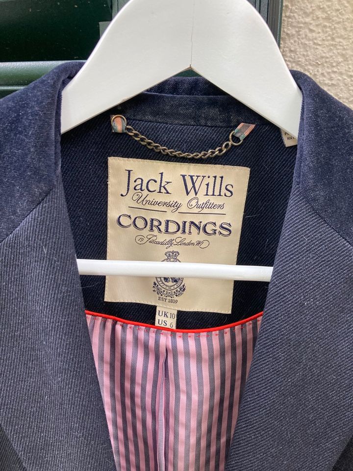 klassischer dunkelblauer Boyfriend Coat von Jack Wills in München