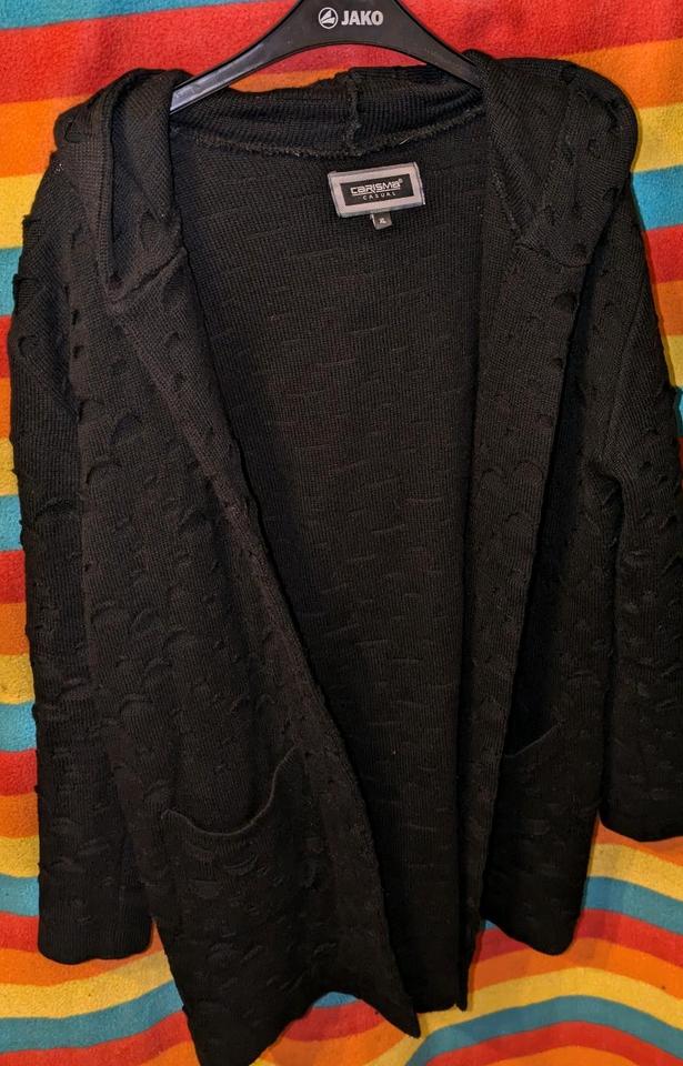 Schwarze offene Damen Wolljacke Größe XL Carisma Casual in Sondershausen
