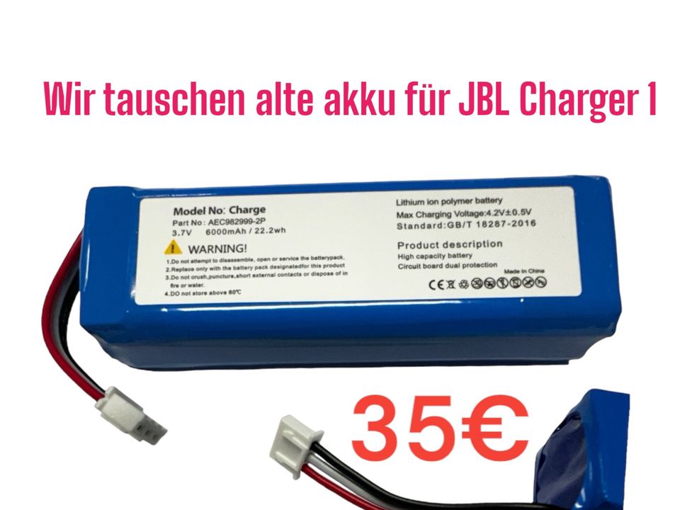 AKKU Wechsel für MusikBox JBL Charge 1 6000mAh in Gelsenkirchen in  Nordrhein-Westfalen - Gelsenkirchen | Weitere Audio & Hifi Komponenten  gebraucht kaufen | eBay Kleinanzeigen ist jetzt Kleinanzeigen