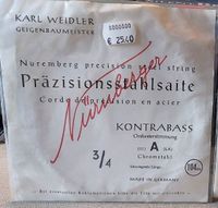 Kontrabass-Saiten Karl Weidler Präzisionsstahlsaite A Orchester Hessen - Dreieich Vorschau