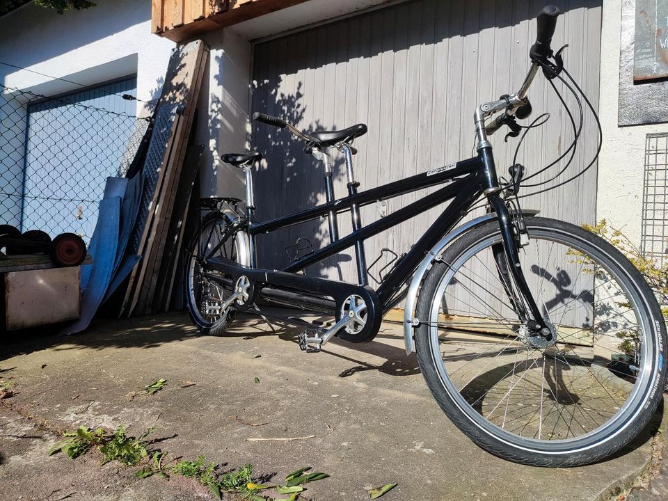 Tandem Fahrrad Rohloff - zweipluszwei Tour in Urbach