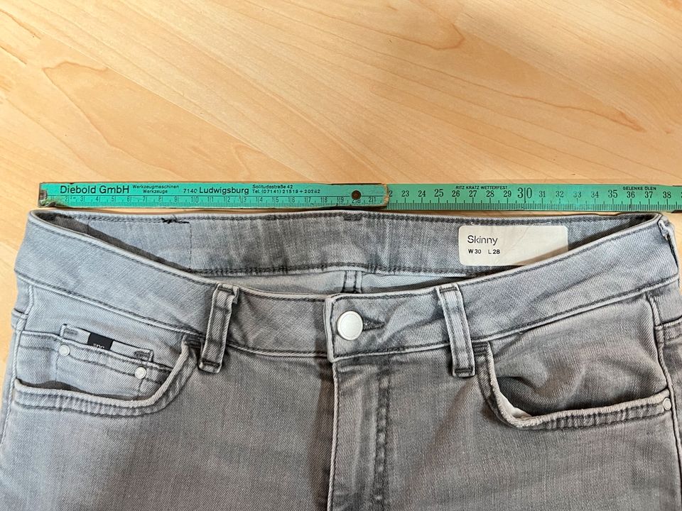 ESPRIT Superstretch-Jeans, SKINNY medium rise GREY LIGHT 30/28 in Böhmenkirch