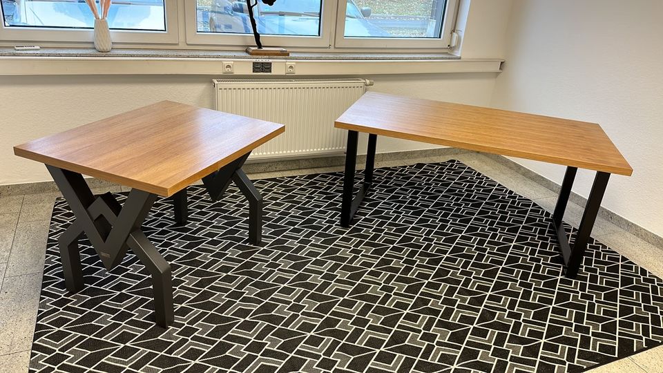 Esstisch Tisch Wohnzimmer Eiche Stahl Esszimmer in Castrop-Rauxel