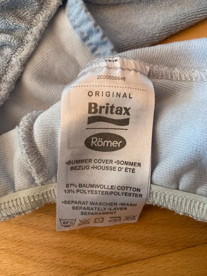 Sommerbezug, Britax Römer Versafix, Frottee, hellblau in Hamburg