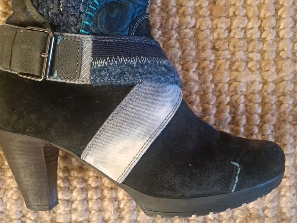 Högl Stiefel, Leder, Materialmix, Patchwork 37,5 bis 38 in Boppard