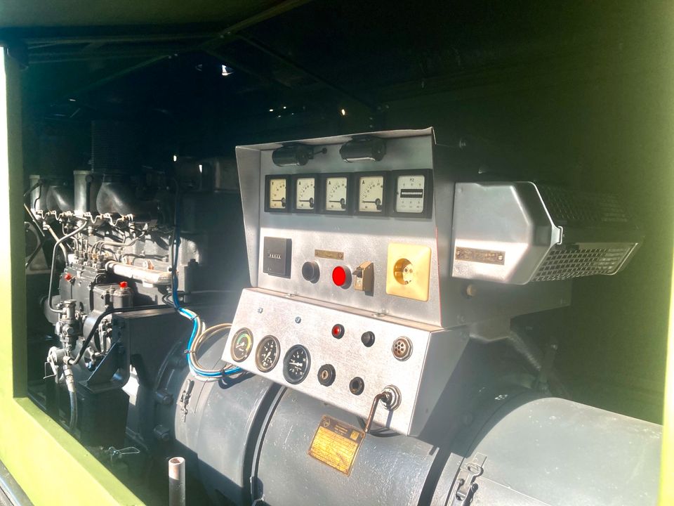 Notstromaggregat Anhänger 63 kVA DDR IFA NVA Motor H6 G5 in Teterow