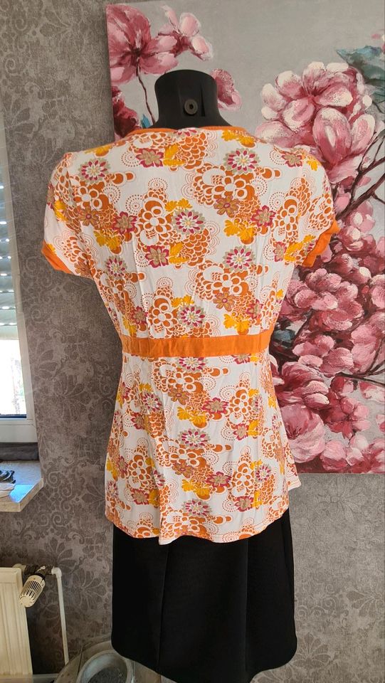 Shirt orange wie Esprit 40 42 A-Linie Blumen taliert in Hamburg